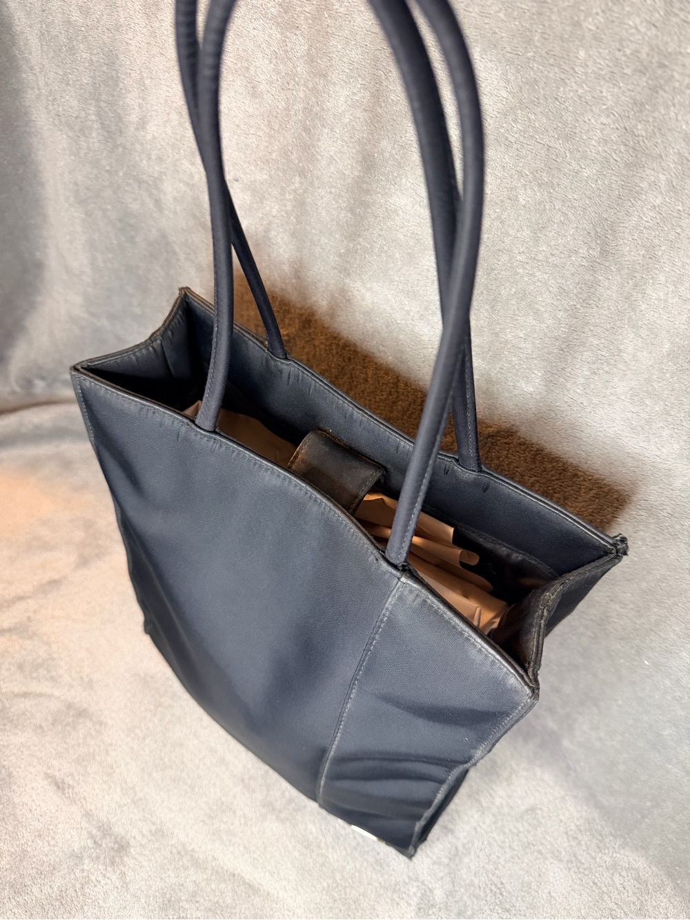 Etienne Aigner Black Tote with Subtle Metal Accent - Picture 5 of 9
